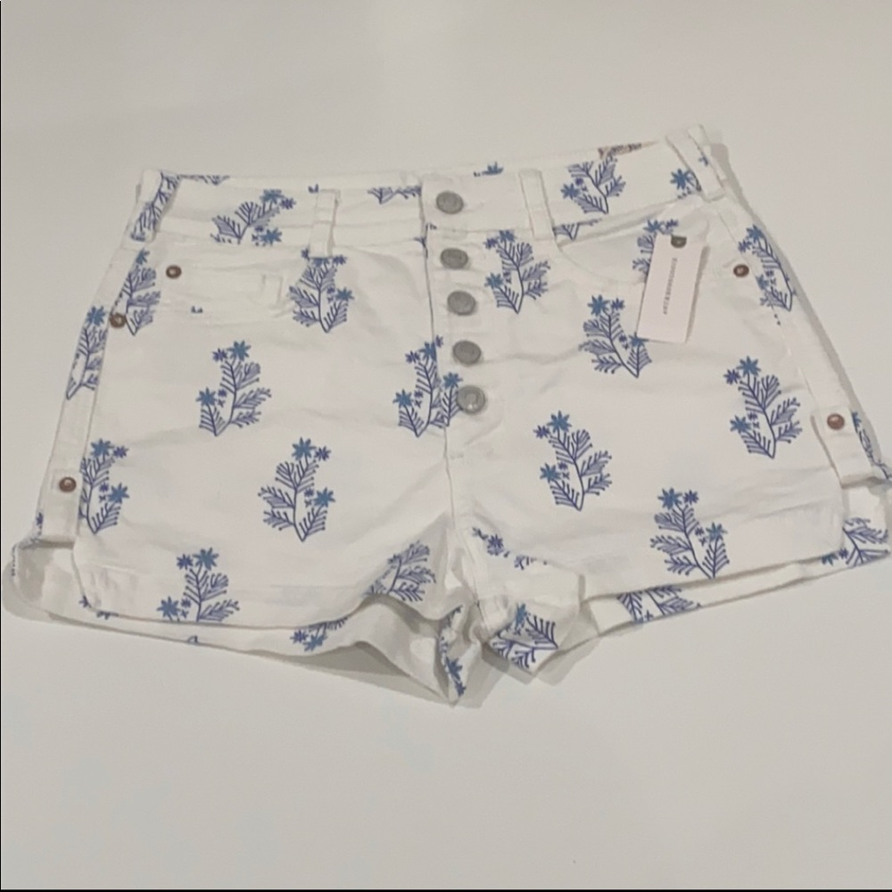 Final Sale 🔥 No More Low Offers ANTHROPOLOGIE PILCRO  HIGH-RISE DENIM SHORTS 30 - Picture 4 of 12